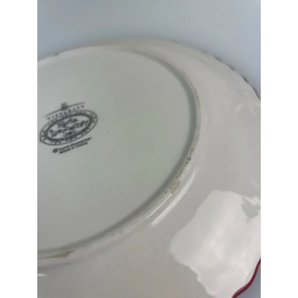 Giftcraft Raised Apple Plates Karla Dornacher Set of 2 8.5